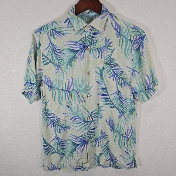 Tommy Bahama Other - Tommy Bahama ALTA VISTA Fronds Hawaiian Shirt‎ Short Sleeve Men’s Small Silk